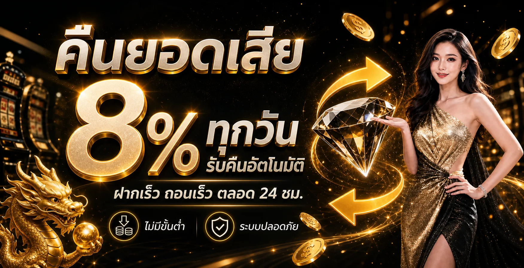 แบนเนอร์คืนยอดเสีย MOSCOW89 โทนดำส้มทอง